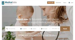 Desktop Screenshot of medicaljobsaustralia.com