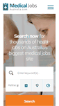 Mobile Screenshot of medicaljobsaustralia.com