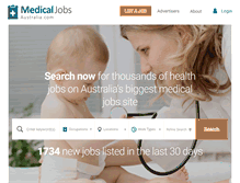 Tablet Screenshot of medicaljobsaustralia.com